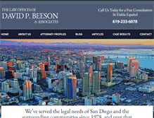 Tablet Screenshot of beeson4law.com